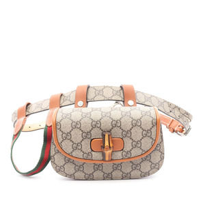 Pre-Loved Gucci Mini GG Supreme Web Bamboo 1947 Belt Bag